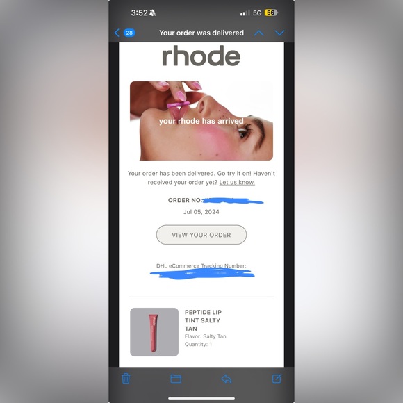 Rhode Lip Tint in Salty Tan nwt - Picture 4 of 7